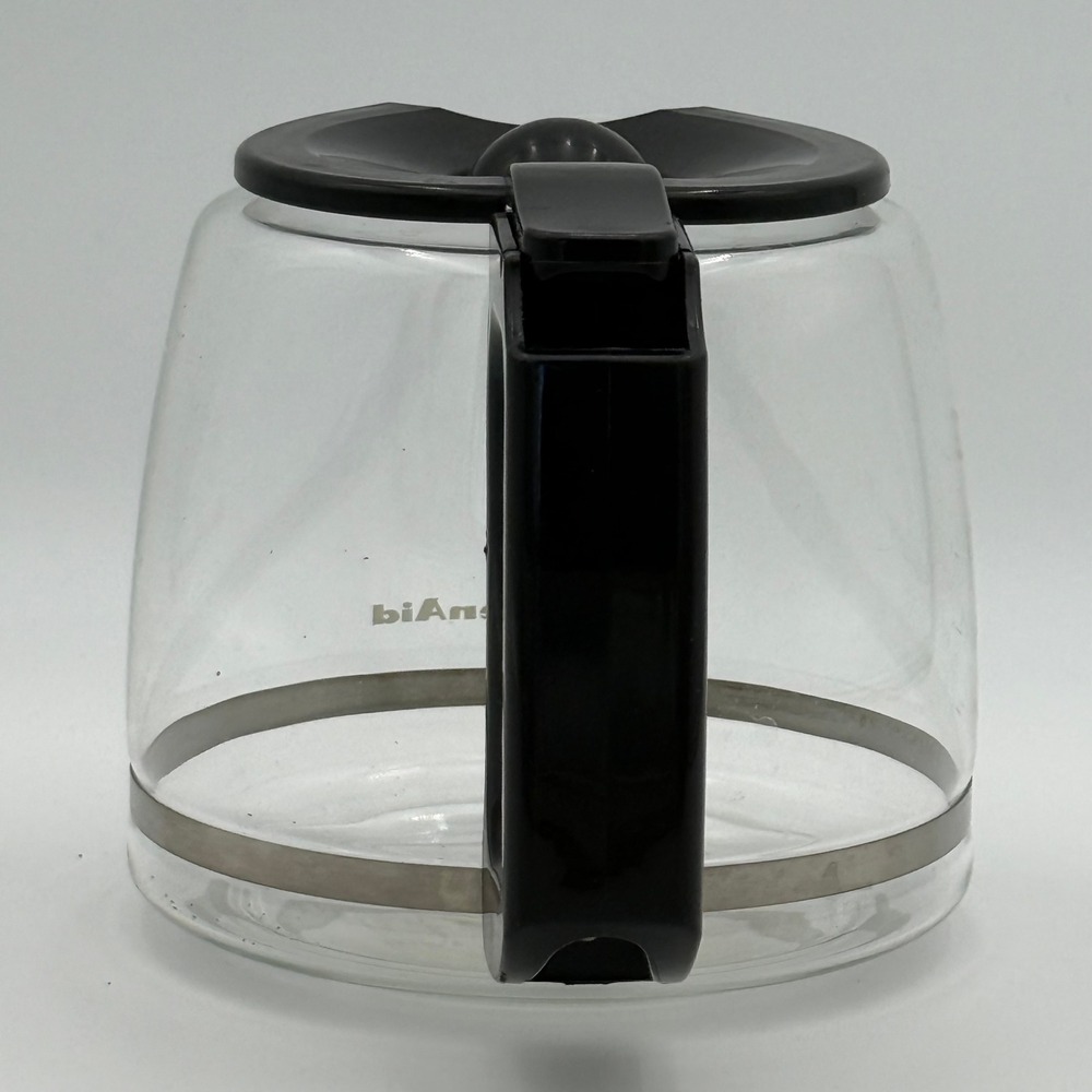 KitchenAid 12 Cup Glass Coffee Carafe Replacement Black Handle Lid Clear Glass - Picture 3 of 7